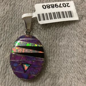 GENUINE NAVAJO
Handmade Multistone Native American Pendant